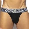 Jock Strap ES Collection Zebra C-Through UN540 1 Jock Strap ES Collection Zebra C-Through UN540 -Bikkembergs Soldes JockStrap es UN540 noir m