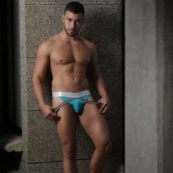 Jock Strap Hidden 962 7 Jock Strap Hidden 962 -Bikkembergs Soldes JockStrap hidden 962 turquoise a