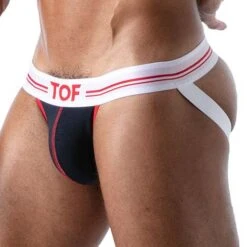 Jock Strap French TOF PARIS TOF159BU 9 Jock Strap French TOF PARIS TOF159BU -Bikkembergs Soldes JockStrap tof TOF159BU bleu 4