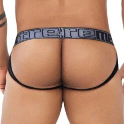 Jock Strap Xtremen Lace 91124 7 Jock Strap Xtremen Lace 91124 -Bikkembergs Soldes JockStrap xtremen 91124 noir 3