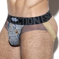 Jock Strap ES Collection Wild Print UN330 9 Jock Strap ES Collection Wild Print UN330 -Bikkembergs Soldes Jockstrap escollection UN330 marron 4