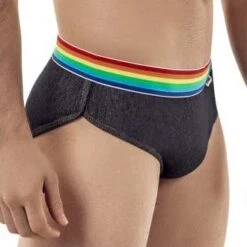 Slip Candyman Rainbow Denim 99411 10 Slip Candyman Rainbow Denim 99411 -Bikkembergs Soldes Slip candy 99411 noir 4