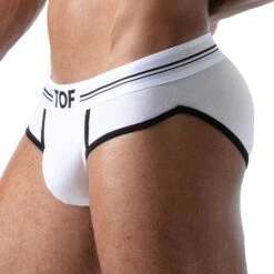 Pack De 3 Slips French TOF PARIS TOF169B -Bikkembergs Soldes Slip tof TOF169B blanc 4