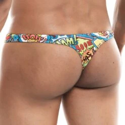 String Cut4Men Cartoon C4M03 -Bikkembergs Soldes String c4m C4M03 multicolor 3