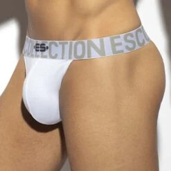 String ES Collection 7 Days 7 Colors UN490 -Bikkembergs Soldes String esco UN490 blanc 4