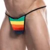 Tanga Cut4Men Rainbow C4M12 -Bikkembergs Soldes Tanga c4m C4M12 multicolor m