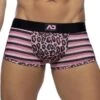 Boxer Addicted Leo Stripe AD979 -Bikkembergs Soldes boxer addicted ad979 rose m
