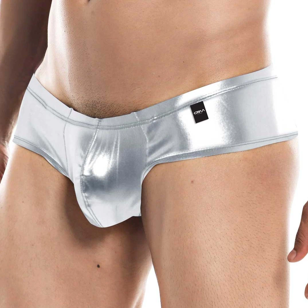 Boxer Cut4Men Silver Skai C4M05 3 Boxer Cut4Men Silver Skai C4M05
