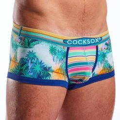 Boxer CockSox Florida Keys CX68N -Bikkembergs Soldes boxer cocksox cx68n jaune 4