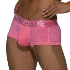 Boxer Private Structure Platinum PBUX4073 -Bikkembergs Soldes boxer private PBUX4073 rose 4