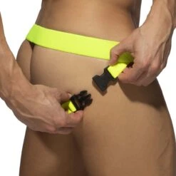 Jock Strap Addicted Mesh Click AD946 -Bikkembergs Soldes jockstrap addicted ad946 jaune 5