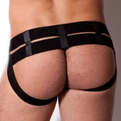 Jock Strap DESTRUCTIVE 1DJ02 -Bikkembergs Soldes jockstrap destructive 1DJ02 noir 3