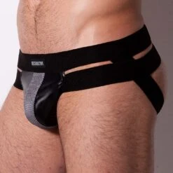 Jock Strap DESTRUCTIVE 1DJ02 -Bikkembergs Soldes jockstrap destructive 1DJ02 noir 4