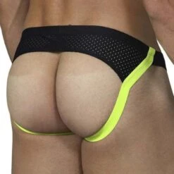 Jock Strap Pikante Click Athletic Mesh PIK0208 -Bikkembergs Soldes jockstrap pikante pik0208 vert 3