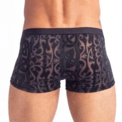 Shorty L Homme Invisible Devore Tattoo MY39DEV -Bikkembergs Soldes shorty hi my39dev noir 3