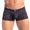 Shorty L Homme Invisible Devore Tattoo MY39DEV -Bikkembergs Soldes shorty hi my39dev noir m