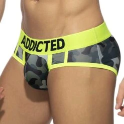 Slip Swimderwear Addicted AD1150 7 Slip Swimderwear Addicted AD1150 -Bikkembergs Soldes slip ad ad1150 camo 4