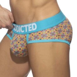 Slip Swimderwear Addicted AD1154 -Bikkembergs Soldes slip ad ad1154 turquoise 4