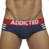 Slip Addicted Sailor Stripes AD510 -Bikkembergs Soldes slip addicted ad510 bleu m