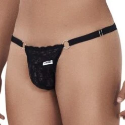 Slip Candyman Peekaboo Lace 99503 -Bikkembergs Soldes slip candy 99503 noir 4