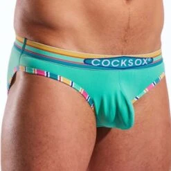 Slip CockSox Clearwater Green CX03BD -Bikkembergs Soldes slip cocksox CX03BD vert 4