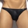 Slip ES Collection Shiny Recycled Rib UN554 -Bikkembergs Soldes slip esco un554 noir m