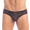 Slip L Homme Invisible Fleur Noire MY44FLN 2 Slip L Homme Invisible Fleur Noire MY44FLN -Bikkembergs Soldes slip hi my44fln noir m
