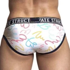 Slip Private Structure Pride EPUX4187 -Bikkembergs Soldes slip private EPUX4187 blanc 3