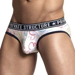 Slip Private Structure Pride EPUX4187 -Bikkembergs Soldes slip private EPUX4187 blanc 4