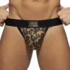String Addicted Leopard Fresh AD1136 -Bikkembergs Soldes string ad ad1136 marron m