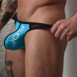 String HEX BREEDWELL -Bikkembergs Soldes string breedweel 221107 turquoise 4