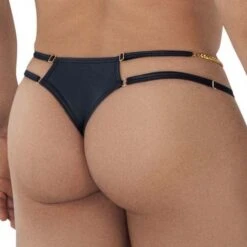 String Candyman Chain 99605 -Bikkembergs Soldes string candy 99605 noir 3