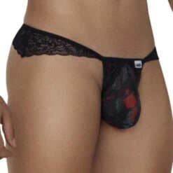 String Candyman Lace 99658 -Bikkembergs Soldes string candy 99658 noir 4