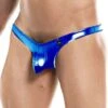 String Cut4Men Blue Skai C4MPE02 -Bikkembergs Soldes string cut4m c4mpe02z ryal m