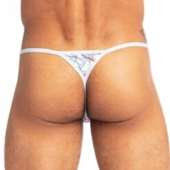 String L Homme Invisible Technicolor Dreams UW21XTEC -Bikkembergs Soldes string hi UW21XTEC blanc 3