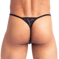 String L Homme Invisible Devore Tattoo UW21XDEV -Bikkembergs Soldes string hi uw21xdev noir 3