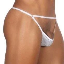String Roger Smuth RS061 -Bikkembergs Soldes string rs rs061 blanc 4