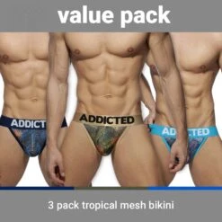 Pack De 3 Tangas Addicted Tropical AD891P