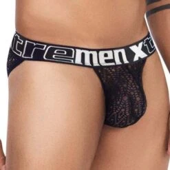 Tanga Xtremen Lace 91117 -Bikkembergs Soldes tanga xtremen 91117 noir 4